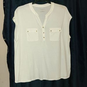 Talbots, 2X, white tee